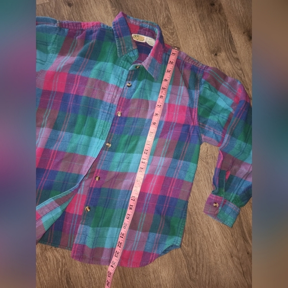 Vintage flannel unique colors - Picture 4 of 9